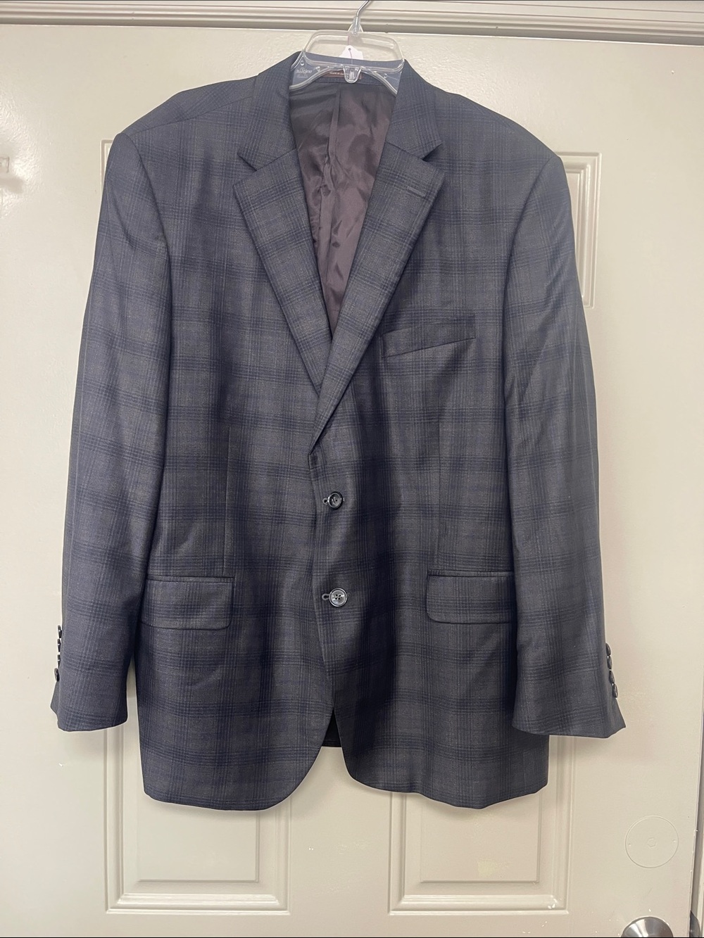 Peter Millar Men's light brown Plaid Two-Button Sport Coat